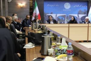 جلسه هیات رئیسه و مدیران گروه پردیس بین المللی ارس دانشگاه تهران برگزار شد