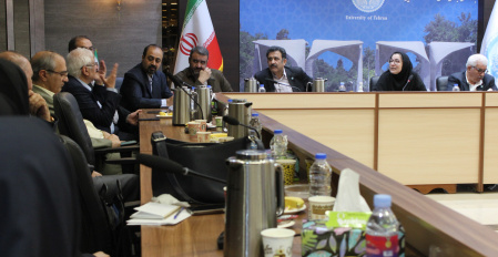 جلسه هیات رئیسه و مدیران گروه پردیس بین المللی ارس دانشگاه تهران برگزار شد